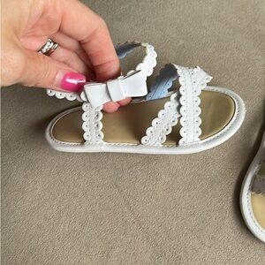 Janie and Jack White Braided Sandals